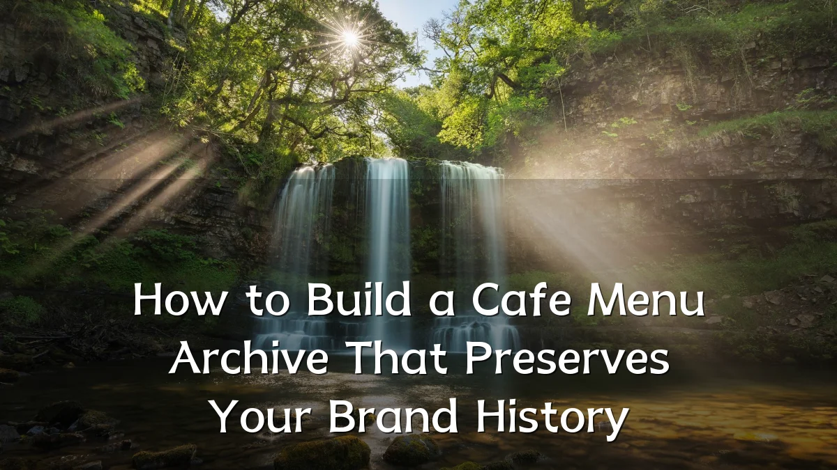 How to Build a Cafe Menu Archive That Preserves Your Brand History