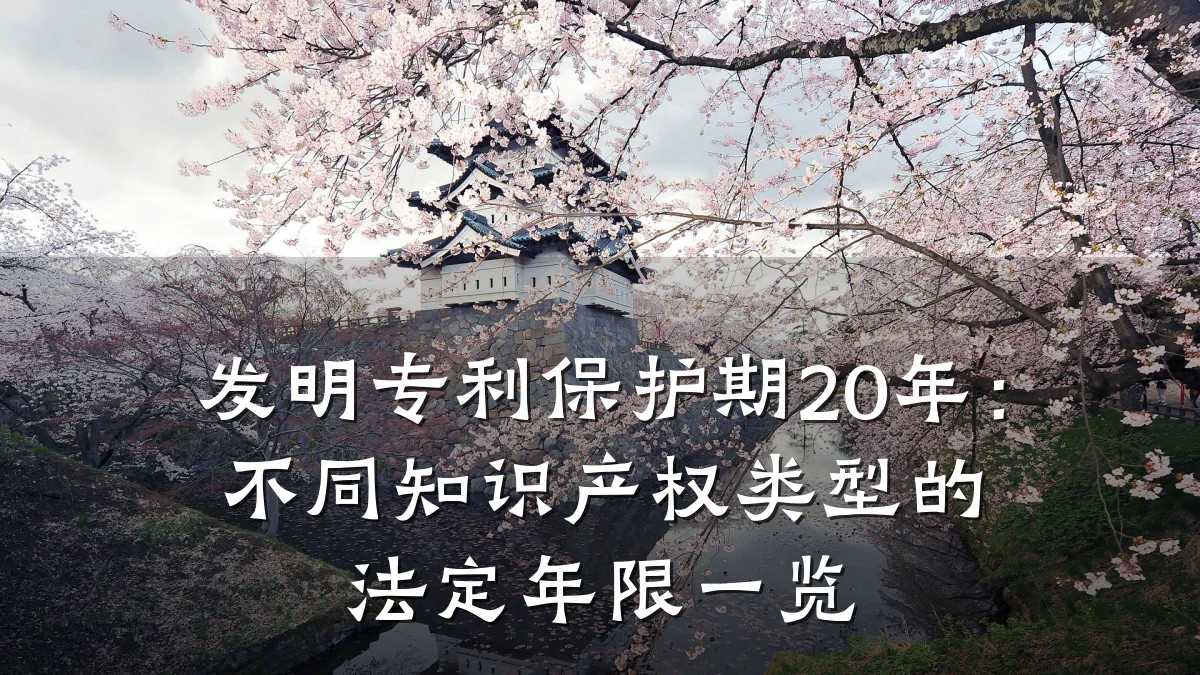 发明专利保护期20年:不同知识产权类型的法定年限一览