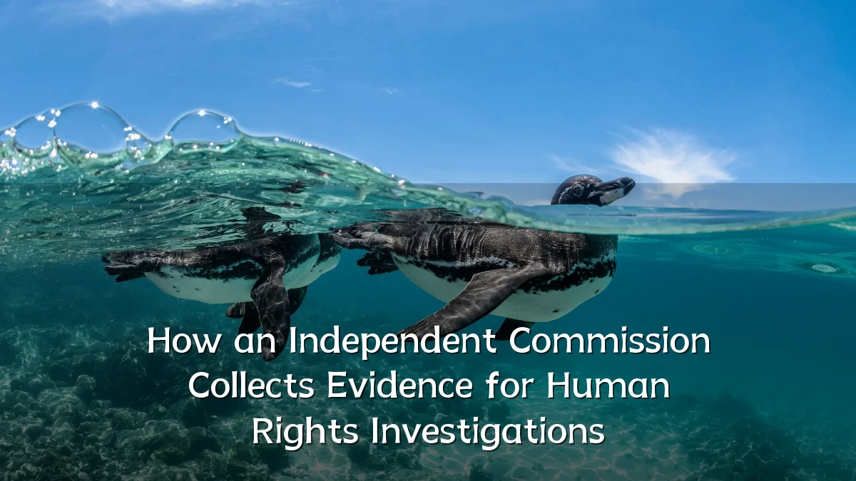 How an Independent Commission Collects Evidence for Human Rights Investigations