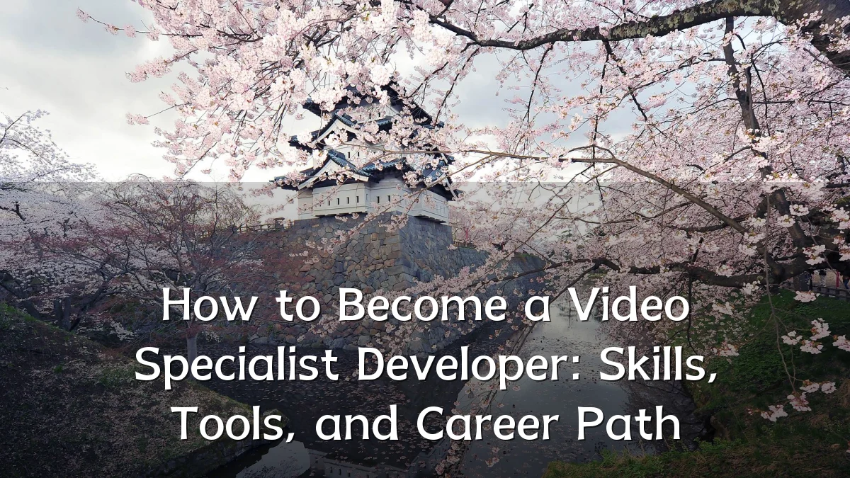 How to Become a Video Specialist Developer: Skills, Tools, and Career Path