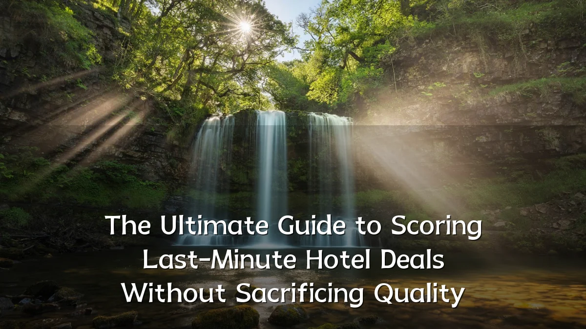 The Ultimate Guide to Scoring Last-Minute Hotel Deals Without Sacrificing Quality