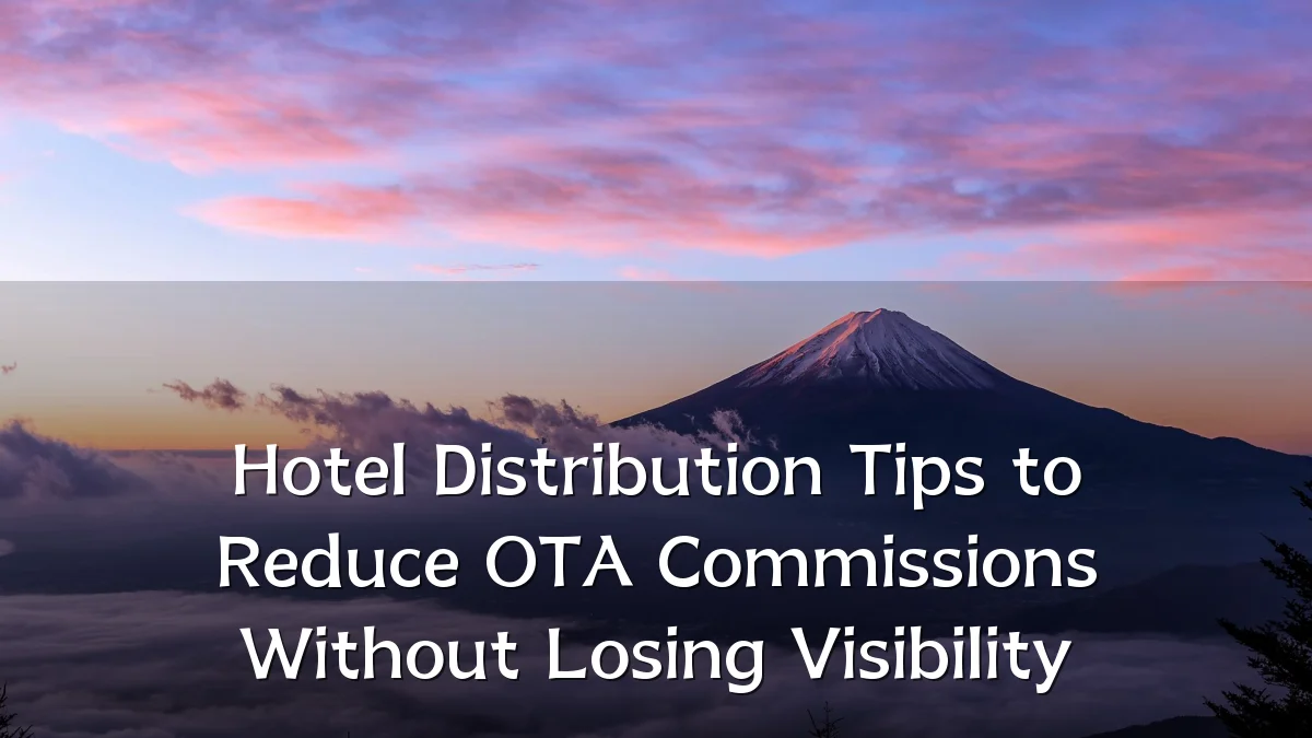 Hotel Distribution Tips to Reduce OTA Commissions Without Losing Visibility
