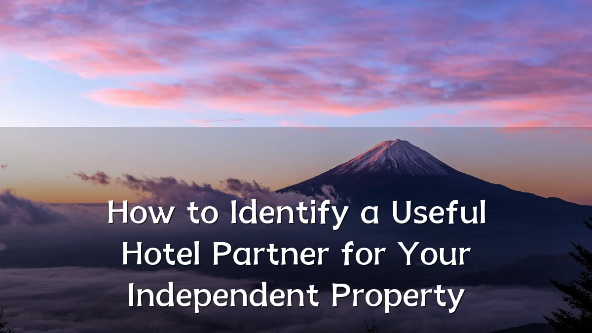 How to Identify a Useful Hotel Partner for Your Independent Property